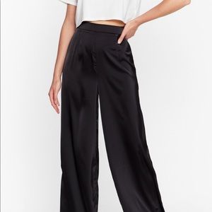 Nasty Gal Satin Wide Leg Pants